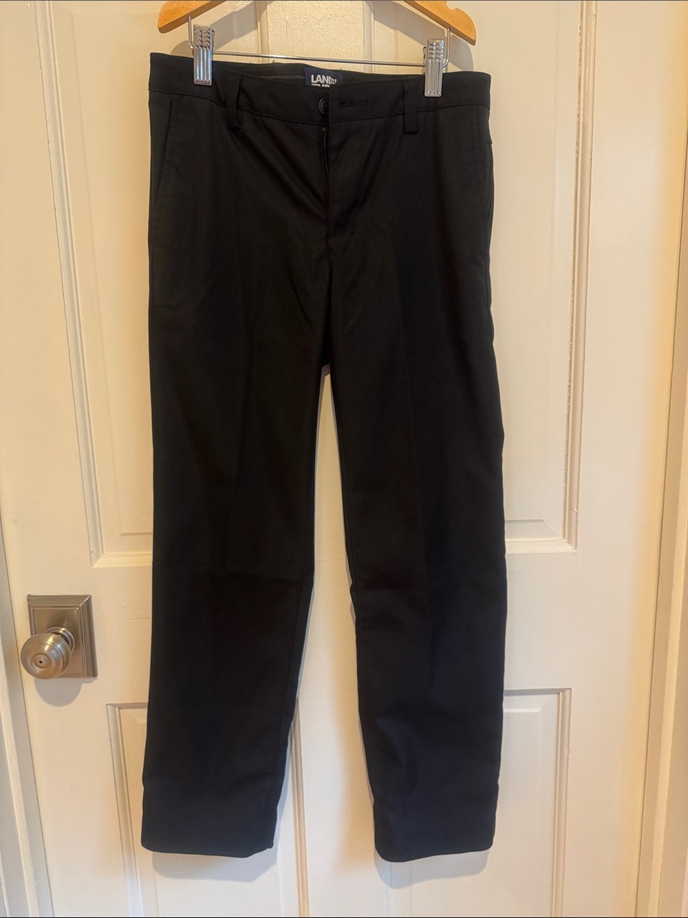 Girls Land’s End black uniform pants size 10